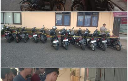 Polresta Bengkulu Gelar Aksi Balap Liar, 15 Sepeda Motor Diamankan 