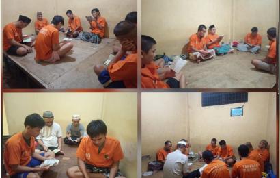 Pembinaan Rohani dan Mental Para Tahanan, Polresta Bengkulu Gelar Tadarusan dan Yasinan 