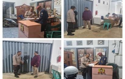 Patroli di KPU Kota, Personel Polsek Muara Bangkahulu Cek Kondisi Gudang KPU