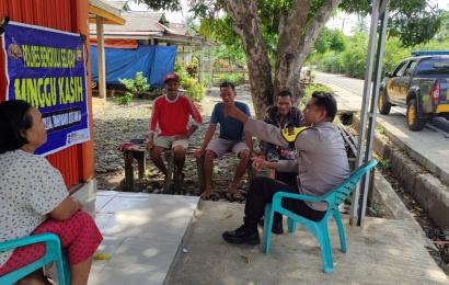 Minggu Kasih, Kapolsek Manna Dengarkan Aspirasi Warga Desa Ketapang  