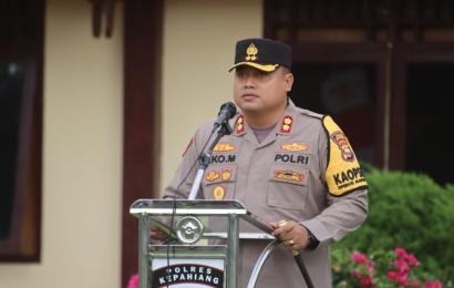 Apel Perdana, Kapolres Kepahiang Berikan Penekanan Kepada Personel Polres Kepahiang