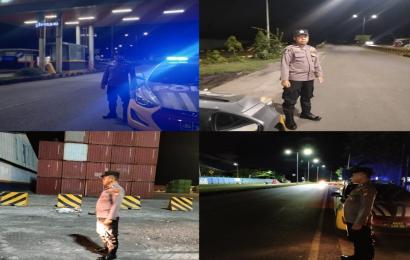 Ajak Masyarakat Ciptakan Kamtibmas Kondusif, Polsek KSKP Pulau Baai Patroli Dini Hari 