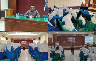 Sat Binmas Polresta Bengkulu Berikan Pembinaan Ketertiban Sosial di SMKS 16 Farmasi Kota Bengkulu