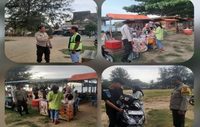 Patroli Mobiling, Personel Polsek Teluk Segara Ingatkan Warga Terhadap Pencurian Motor 
