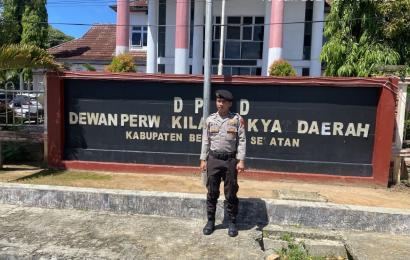 Jelang Pemilu, Satgas Preventif OMB Polres BS Intensifkan Patroli ke KPU, Bawaslu dan Gudang Logistik KPU