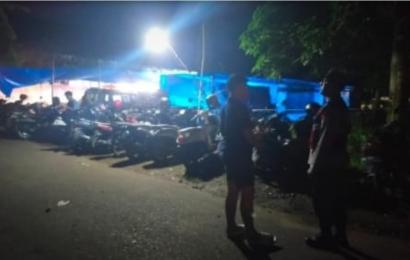 Patroli Unit Samapta Polsek Kota Manna, Patroli ke Pasar Malam 