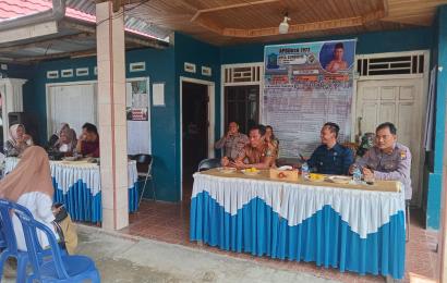 Jumat Curhat, Kapolsek Jajaran Polres Lebong Ajak Masyarakat Ciptakan Pemilu Damai
