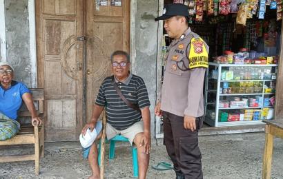 Bhabinkamtibmas Polsek Kedurang Melaksanakan Cooling System kepada Masyarakat Desa Nanti Agung 