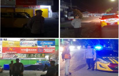 Patroli di Pemukiman Penduduk, Polsek Ratu Agung Sampaikan Imbauan Kamtibmas Cegah Aksi Kejahatan