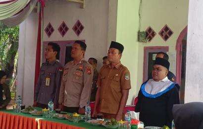 Personel Polsek Semidang Alas Hadiri Pelantikan dan pengambilan Sumpah Janji PTPS  