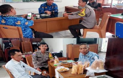 Sambang Kamtibmas, Polsek Kampung Melayu Datangi Knator Kelurahan Kampung Melayu 