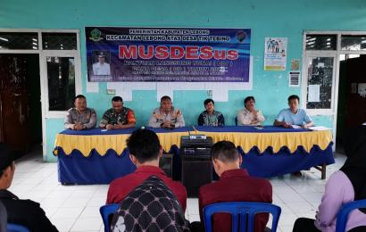 Kapolsek Lebong Atas Hadiri Musrenbangdes di Desa Tabeak Blau