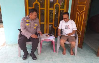 Kasat Binmas Colling System, Sambang Warga Sampaikan Imbauan Kamtibmas Jelang Pemilu 