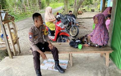 KRYD Patroli Siang Polsek Semidang Alas Sampaikan Imbauan 