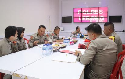 Roops Polda Bengkulu Supervisi di Polres Lebong 