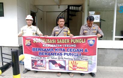 Cegah Pungli, Polsek Lebong Selatan Sosialisasi Saber Pungli di Pos II Security PGE
