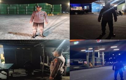 Patroli di Sekitaran Pelabuhan, Polsek KSKP Pulau Baai Ciptakan Kmatibmas Aman dan Kondusif