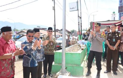 Kapolres Hadiri Launching Fungsional PTM Pasar Muara Aman