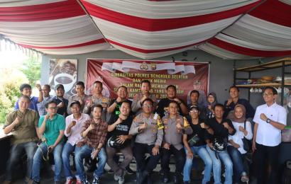Jalin Sinergitas, Polres BS Ngobrol Kamtibmas Bersama Awak Media 