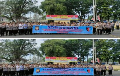Polresta Bengkulu Gelar Kegiatan Sosialisasi Peraturan Kepolisian dan Pembinaan Etika Profesi Polri 