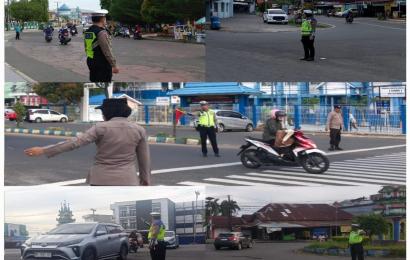 Antisipasi Arus Lalin Agar Tetap Lancar, Personel Sat Lantas Gelar Commander Wish 
