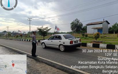 Patroli Ke Kantor Penyelenggara Pemilu 2024, Sat Gas Kamseltibcar Lantas Polres BS Berikan Rasa Aman 