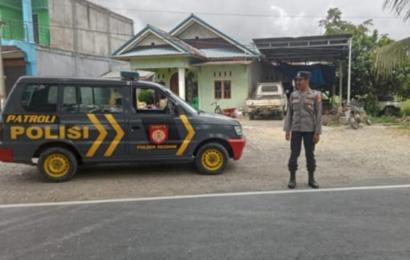 Pastikan Situasi Kamtibmas yang Aman dan Kondusif, Polsek Seginim Polres BS Gelar Patroli KRYD