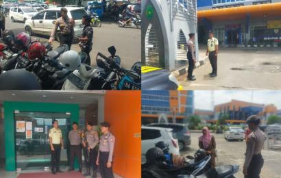 Patroli Sat Samapta Polresta Bengkulu Sambangi Security RSHD Sampaikan Imbauan Kamtibmas