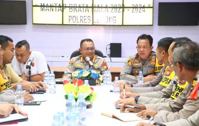 Polres Lebong Terima Asistensi dan Supervisi Pamatwil Ops Mantap Brata