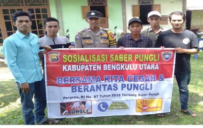 Bhabinkamtibmas Desa Serumbung Ajak Warga Binaanya Cegah Pungli 