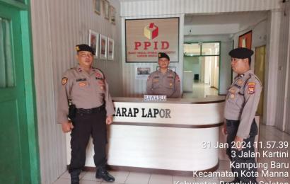 Sat Gas Kamseltibcar Lantas Polres BS ,Patroli ke Kantor Penyelenggara Pemilu 2024   