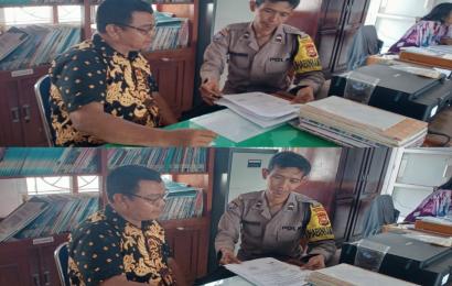 Sambang Kamtibmas, Polsek Kampung Melayu Sampaikan Imbauan ke Kantor Lurah Kandang Mas 