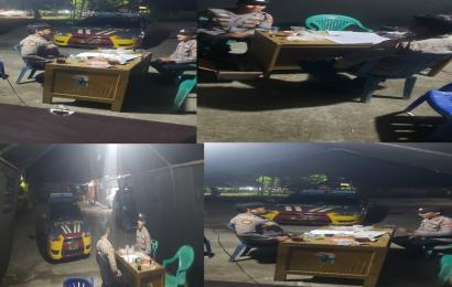 Sambangi Kantor KPU Polsek Muara Bengkulu Patroli Mobiling 