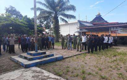 Tingkatkan Kemampuan Linmas Hadapi Pemilu 2024, Polsek Seginim Polres Bengkulu Selatan Berikan Pelatihan