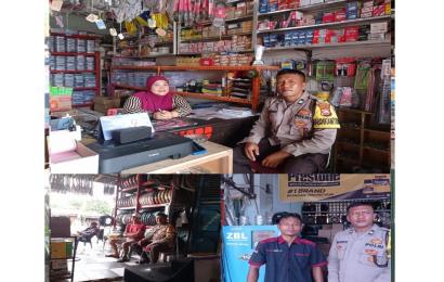 Dukung Pemilu Damai Kondusif, Bhabinkamtibmas Polsek Selebar Sambang Warga Sampaikan Imbauan Kamtibmas