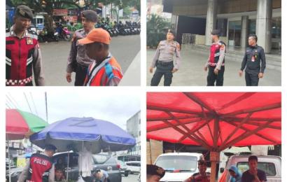 Patroli Dialogis, Sat Samapta Polresta Bengkulu Sampaikan Imbauan Kamtibmas Kepada Pedagang dan Pemilik Toko 