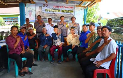 Polres Lebong Gelar Jumat Curhat di Desa Suka Damai