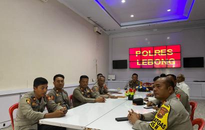 Kapolres Lebong Ikuti Zoom Meeting Belajar Bersama Prof Rheinald Kasali dan Pimpinan Kaposko Presisi Mabes Polri