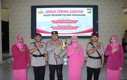 Kapolres Kepahiang Pimpin Serah Terima Jabatan Kasat Reskrim Polres Kepahiang