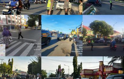 Cegah Kemacetan Hingga Laka Lantas, Personel Sat Lantas Rutinkan Commander Wish Pagi Hari