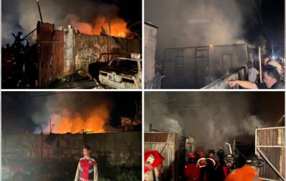 Kamis Malam, 2 Unit Rumah dan Gudang Barang Bekas di Kota Bengkulu Terbakar
