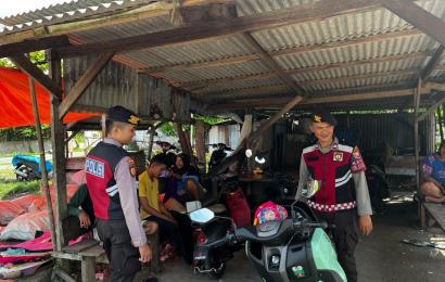 Cegah Gangguan Kamtibmas Unit Patroli Sat Samapta Polres BS Lakukan Sambang Dialogis