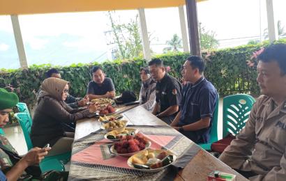 Polsek Lebong Utara Hadiri Rakor Persiapan Pemungutan Suara Pemilu 2024 di PPK Lebong Utara