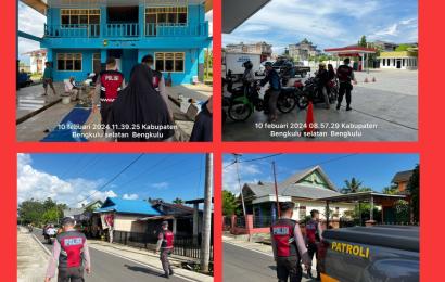 Cegah Gangguan Kamtibmas Unit Patroli Sat Samapta Polres BS Lakukan Sambang Dialogis