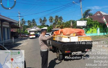 Wujudkan Kamseltibcar Pada Masa Tenang, Sat Lantas Polres Bs Giatkan Patroli 