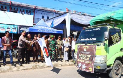 Kapolres Lebong Hadiri Kegiatan Pendistribusian Logistik Pemilu 2024