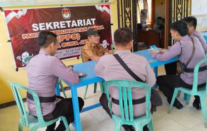 Kanit Binmas Sambangi PPS, Ciptakan Kamtibmas yang Kondusif Jelang Pemilu Serentak Tahun 2024