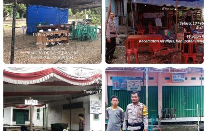 Distribusi Logistik Pemilu Tahun 2024 ke TPS di Kecamatan Seginim dan Air Nipis Kabupaten Bengkulu Selatan Dikawal Ketat oleh Polisi 