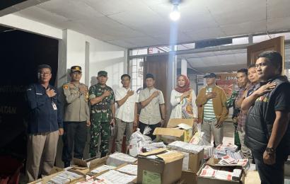 Kapolres BS Hadiri Pemusnahan 62.575 Lembar Surat Suara yang Rusak 
