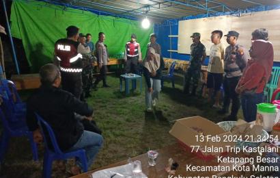 TNI- Polri Patroli Gabungan Amankan Bengkulu Selatan, Dalam Rangka Cipta Kondisi Pemilu 2024
